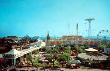 Postcard Coney Island NY Coney Aerial View